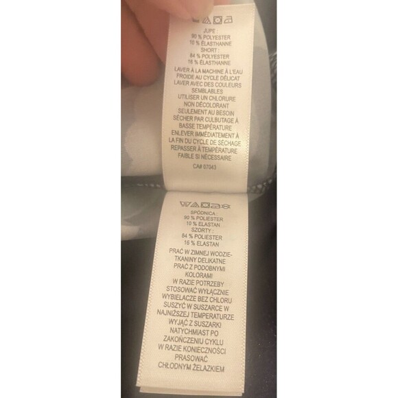 Tommy Bahama Active Skort Women’s M Leaf Print Navy Lined Shorts Pocket Stretch - Picture 11 of 12